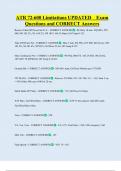 Silver Airways ATR 72  Bundled Exam Questions WITH  CORRECT Answers