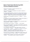 Basic Fetal Heart Monitoring