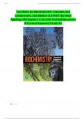 Test Bank for Biochemistry&colon; Concepts and Connections&comma; 2nd Edition &lpar;LATEST&rpar; by Dean Appling&vert; All Chapters 1-26 with Verified Questions & Correct Answers&vert; Grade A&plus;