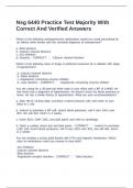 NSG 6440 Practice Test MAJORITY
