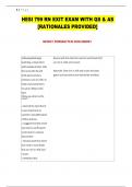 HESI 799 RN EXIT EXAM WITH QS & AS  &lbrack;RATIONALES PROVIDED&rsqb;