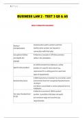 BUSINESS LAW 2 - TEST 3 QS & AS