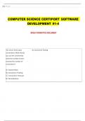 COMPUTER SCIENCE CERTIPORT SOFTWARE  DEVELOPMENT &num;1-4 