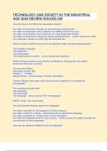 TECHNOLOGY AND SOCIETY IN THE INDUSTRIAL AGE QUIZ REVIEW SOLVED -28