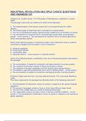 INDUSTRIAL REVOLUTION MULTIPLE CHOICE QUESTIONS AND ANSWERS -27&period;