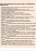 FINAL EXAM INDUSTRIAL TECH STUDY GUIDE - AUTOMATION & ROBOTICS -24