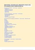 INDUSTRIAL TECHNOLOGY &lpar;INDUSTRY STUDY HSC SYLLABUS&rpar; STUDY GUIDE EXAM -21