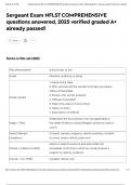 Sergeant Exam NFLST COMPREHENSIVE questions answered&comma; 2025 verified graded A&plus; already passed&excl;