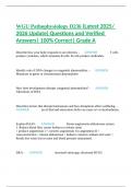 WGU Pathophysiology D236 &lpar;Latest 2025&sol; 2026 Update&rpar; Questions and Verified Answers&vert; 100&percnt; Correct&vert; Grade A