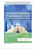Test Bank for Understanding Pharmacology Essentials for Medication Safety&comma; 3rd Edition by M&period; Linda Workman & LaCharity&comma; All Chapters Covered &vert;&vert; WITH RATIONALES&excl;&excl;