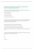 Jarvis Chapter 14&colon; Head&comma; Face&comma; and Neck Exam with 100&percnt; Correct Answers &vert; Verified &vert;Latest version 2025