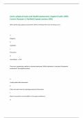 Jarvis&colon; physical exam and health assessment chapter 8 with 100&percnt; Correct Answers &vert; Verified &vert;Latest version 2025