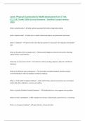 Jarvis- Physical Examination & Health Assessment Unit 1 Test &lpar;1&comma;2&comma;3&comma;4&comma;7&rpar; with 100&percnt; Correct Answers &vert; Verified &vert;Latest version 2025