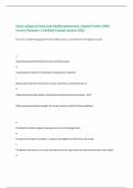 Jarvis&colon; physical exam and health assessment chapter 9 with 100&percnt; Correct Answers &vert; Verified &vert;Latest version 2025