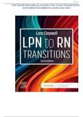 TEST BANK FOR LORA CLAYWELL LPN TO RN TRANSITIONS 6TH EDITION&sol;COMPLETE GUIDE&sol;&sol; LATTEST UPDATE 2025 &vert;&vert; WITH RATIONALES&excl;&excl;