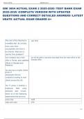 Exam &lpar;elaborations&rpar; ISM 3004   