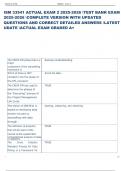 ISM 33541 ACTUAL EXAM 2 2025-2026 TEST BANK EXAM  2025-2026 COMPLETE VERSION WITH UPDATED  QUESTIONS AND CORRECT DETAILED ANSWERS LATEST  UDATE ACTUAL EXAM GRADED A&plus;