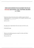 MNB 1601 BUSINESS MANAGEMENT IB EXAM 2025&sol;2026 QUESTIONS AND ANSWERS GRADED A&plus; UNISA