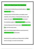 EXSC 221 Final Exam Test Questions With Correct Verified Solutions