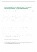 Jarvis Physical Exam & Health Assessment Chapter 9 Test Questions with 100&percnt; Correct Answers &vert; Verified &vert;Latest version 2025