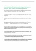 Jarvis Physical Exam & Health Assessment Chapter 1 Test Questions with 100&percnt; Correct Answers &vert; Verified &vert;Latest version 2025