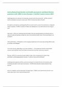 Jarvis physical examination and health assessment workbook Review questions with 100&percnt; Correct Answers &vert; Verified &vert;Latest version 2025