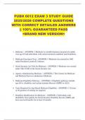 PUBH 6012 EXAM 3 STUDY GUIDE  2025&sol;2026 COMPLETE QUESTIONS  WITH CORRECT DETAILED ANSWERS  &vert;&vert; 100&percnt; GUARANTEED PASS  <BRAND NEW VERSION> 
