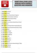 RAMP FINAL EXAM 100&percnt;  VERIFIED WITH CORRECT  QUESTION AND ANSWERS