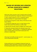 DAVIES SPI REVIEW 2025 UPDATED  ACTUAL EXAM WITH CORRECT  SOLUTIONS&period;