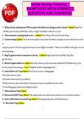 Initial Ramp Training -  RAMP1000 WITH CORRECT  QUESTION AND ANSWERS 