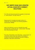 DVP SWPPP EXAM 2025 UPDATED  ACTUAL EXAM WITH CORRECT  SOLUTIONS&period;