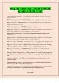 Surg 201 Final exam LATEST UPDATE GUARANTEED PASS &excl;&excl;