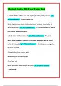 Medical Scribe 160 Final Exam Test With High Expert Verified Answers&vert;2025&sol;2026