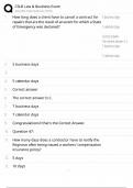 CSLB Law &sol; Score 100&percnt; &sol; 2025 Update &sol; California Contractor License Law Exam Study Guide