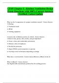 CFSP Chapter 5 - Kitchen Ventilation Design Exam Questions with 100&percnt; Correct Answers &vert; Verified &vert; Latest Update