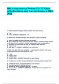 MN Jurisprudence Review 22-- 23- Exam with Questions and Correct Answers 2025-2026&period;