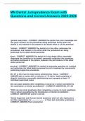 MN-JURISPRUDENCE EXAM BUNDLE WITH COMPLETE SOLUTION 2025&sol;2026 GRADED A&plus;