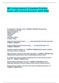 MN Jurisprudence Complete Practice Exam with Correct Answers 2025-2026&period;