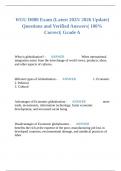 WGU D080 Exam &lpar;Latest 2025&sol; 2026 Update&rpar; Questions and Verified Answers&vert; 100&percnt; Correct&vert; Grade A