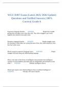 WGU D307 Exam &lpar;Latest 2025&sol; 2026 Update&rpar; Questions and Verified Answers&vert; 100&percnt; Correct&vert; Grade A
