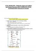 UTSC BIOB11H3S - Molecular Aspects of Cellular and Genetic Processes &vert;2025 COMPLETE FINAL EXAM REVIEW University of Toronto