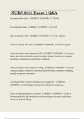NURS-6111 Exam 1 Study Guide &ndash; Normal Lab Values&comma; Electrolytes&comma; Genetic Disorders & Immune System