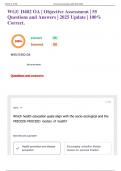 WGU D402 OA &vert; Objective Assessment &vert; 55 Questions and Answers &vert; 2025 Update &vert; 100&percnt; Correct&period;