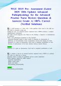 WGU D115 Pre- Assessment &lpar;Latest 2025&sol; 2026 Update&rpar; Advanced Pathophysiology for the Advanced Practice Nurse Review&vert; Questions & Answers&vert; Grade A&vert; 100&percnt; Correct &lpar;Verified Solutions&rpar;