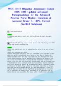 WGU D115 Objective Assessment &lpar;Latest 2025&sol; 2026 Update&rpar; Advanced Pathophysiology for the Advanced Practice Nurse Review&vert; Questions & Answers&vert; Grade A&vert; 100&percnt; Correct &lpar;Verified Solutions&rpar;