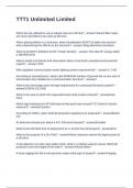 TTT1 Unlimited Limited Questions with Solutions 2025