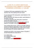 AAMC FL 4 LATEST 2025 EXAM QUESTIONS AND CORRECT ANSWERS &lpar;VERIFIED ANSWERS&rpar; &vert; A&plus; GRADE