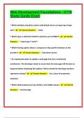 Web Development Foundations - C779 Study Guide Exam