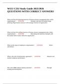 WGU C232 Study Guide 2025&sol;2026 QUESTIONS WITH CORRECT ANSWERS 