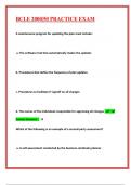 BCLE 2000&vert;50 PRACTICE EXAM QUESTIONS AND COMPREHENSIVE PREMIUM ANSWERS